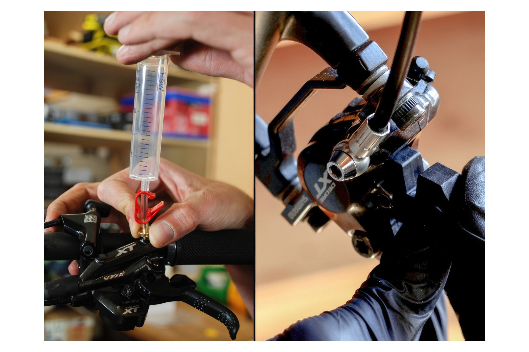 Bremsen Entlüftungsset Für Rennrad | Leichtbau Alu-Öler Shimano Kompatibel | R7000 R8000 R9200 Serie