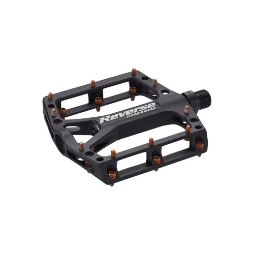 Reverse Black ONE Pedal - Plattform Aluminium - MTB - Orange - 309 g / Paar