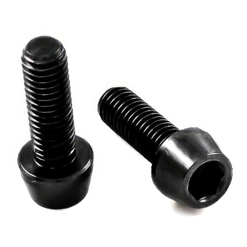 Titan Schraube M6 x 18mm - Innensechskant konischer Kopf - Schwarz