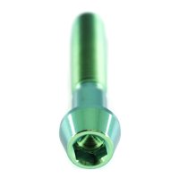 Titan Schraube M6 x 20mm - Innensechskant konischer Kopf - Grün