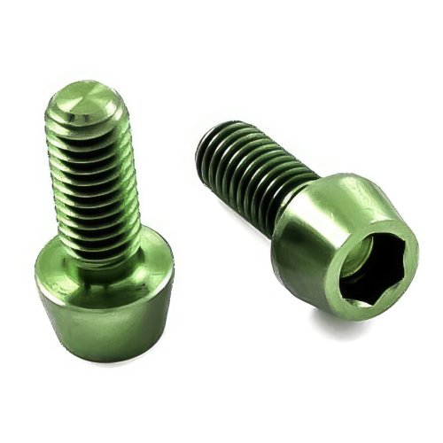Titan Schraube M6 x 10mm - Innensechskant konischer Kopf - Grün