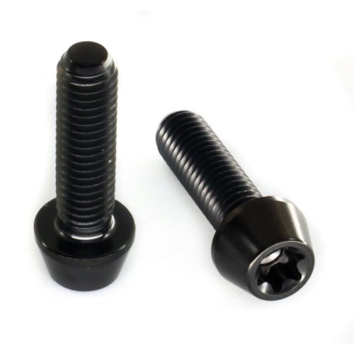 Titan Schraube M5 x 20mm - Torx T25 konischer Kopf - Schwarz