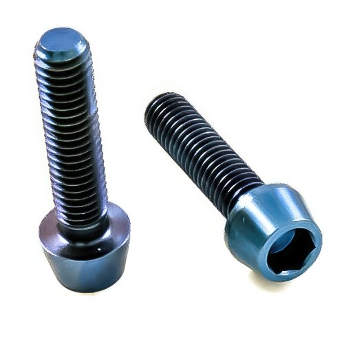 Titan Schraube M6 x 35mm - Innensechskant konischer Kopf - Blau