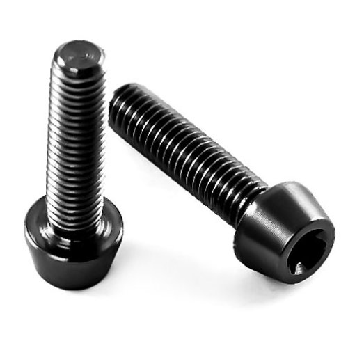 Titan Schraube M5 x 30mm - Innensechskant konischer Kopf - Schwarz