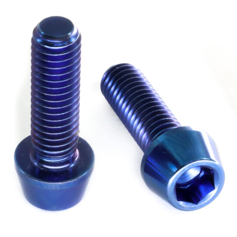 Titan Schraube M8 x 20 Linsenkopf ISO 7380 Grade 5 blau Torx 