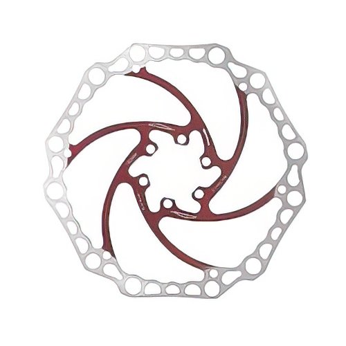 Alligator Bremsscheibe  Original - Rot / Silber 180 mm