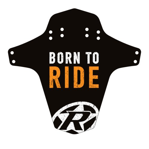 Reverse Mud Guard - für Gabel / Hinterrad - Born to Ride - Orange (Fox)
