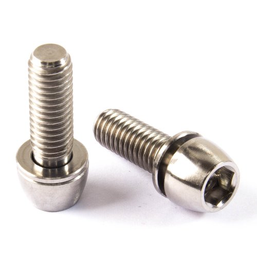 Titan Schrauben M5 x 15 mm - Innensechskant konischer Kopf - mit Unterlegscheibe