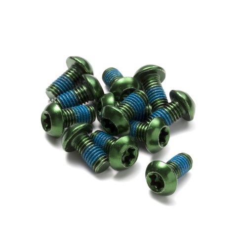 Reverse Disc Rotor Bolt Set M5 x 10 mm - 12 Stück - Grün