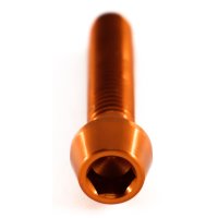 Aluminium - Schrauben - Innensechskant konischer Kopf - Orange - M6 x 12 mm - Made in Germany - 1,6 g