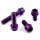 Aluminium - Schrauben - Innensechskant konischer Kopf - Violett - M6 x 60 mm - Made in Germany - 4,7 g