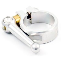 KCNC SC10 - MTB Sattelklemme mit Schnellspanner - 34,9 mm - Silber - ab 23,5 g