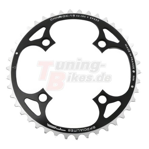 T.A. Specialites Chinook Kettenblatt - LK 64 mm - 4-Arm - 24 Zähne - Inneres Kettenblatt - 23,2 g - AUSLAUFARTIKEL