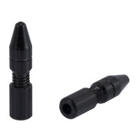 Alligator wiederverwendbare Endkappe - 1,6 mm - Schaltzug - 2 Stk. - Schwarz