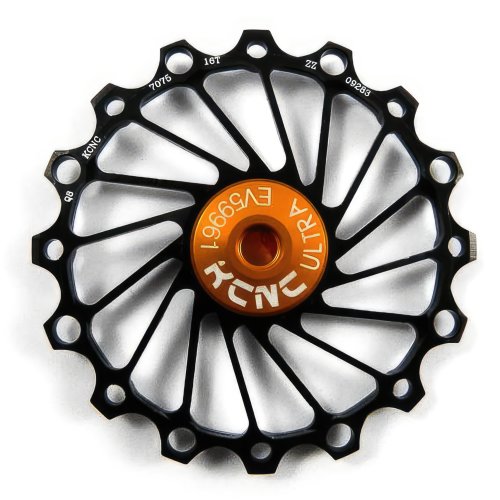 KCNC Alu Schaltröllchen - Narrow Wide - Schwarz - Stahlkugellager - 14 Zähne
