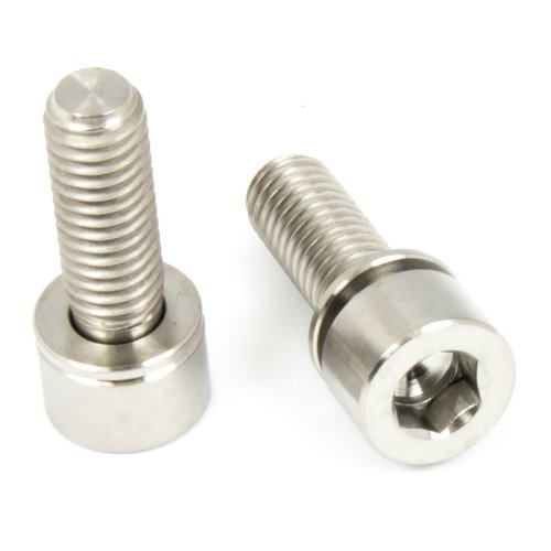 Titan Schraube M5 x 18mm - Innensechskant schmaler Zylinderkopf mit Unterlegscheibe - für Vorbau - Natur