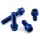 Aluminium - Schrauben - Innensechskant konischer Kopf - Blau - M8 x 80 mm - Made in Germany