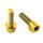 Titan Schraube M5 x 15mm - Torx T25 konischer Kopf - Gold nitriert