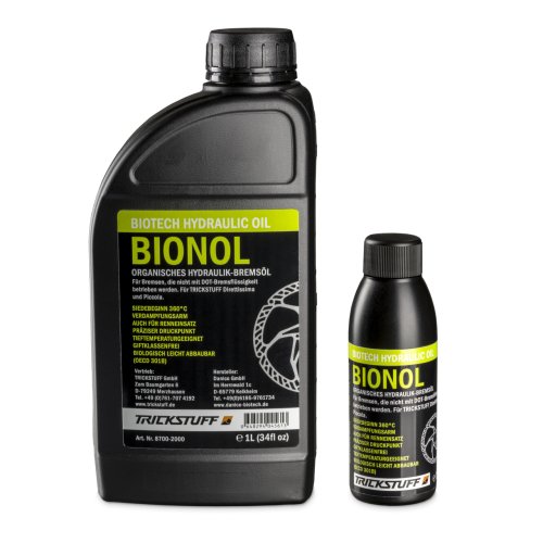 Trickstuff Bionol Pflanzenöl - für Mineralöl Scheibenbremsen - 1000 ml