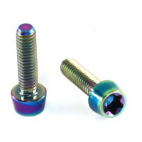 Titan Schraube M4 x 15mm - Torx T25 konischer Kopf - Bunt...