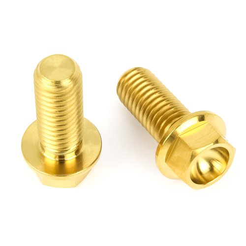 Titan Schrauben - M8 x 35 x 1.25 - Flacher Sechskant mit Bund