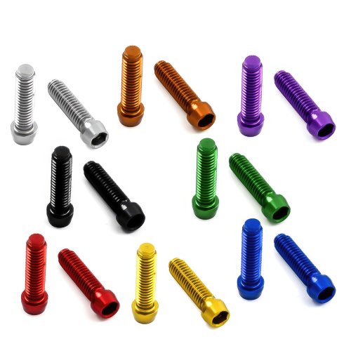 Aluminium-Einstellschrauben Schaltwerk (Min/Max)- extra schmaler Kopf - M4 x 20 mm - Violett - 0,4 g