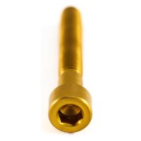 Aluminium - Schrauben - DIN 912 - Made in Germany - Zylinderkopf - Innensechskant - M6 x 45 mm - Gold - 4,7 g