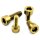 Aluminium - Schrauben - DIN 912 - Made in Germany - Zylinderkopf - Innensechskant - M6 x 45 mm - Gold - 4,7 g