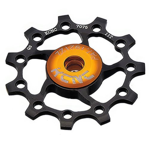 KCNC Alu Schaltröllchen 11 Zähne - mit Stahlkugellager - Schwarz - 1 Stk. - 9,5 g