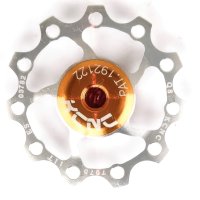 KCNC Alu Schaltröllchen 12 Zähne - mit Stahlkugellager - Silber - 1 Stk. - 9,9 g