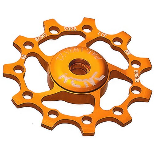 KCNC Alu Schaltröllchen 13 Zähne - mit Stahlkugellager - Gold - 1 Stk. - 10,3 g