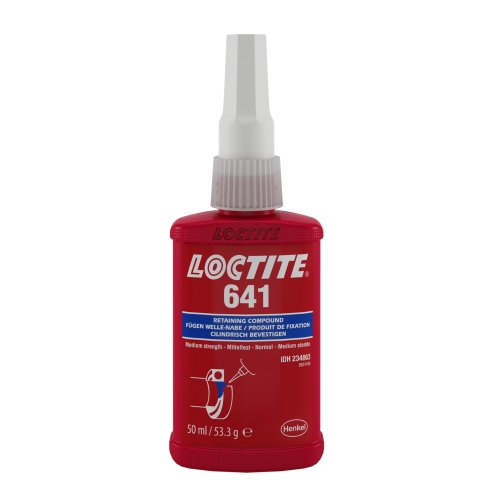 Loctite 641 - Mittelfester Flüssigklebstoff - Für Fügeverbindungen bis 0,1 mm Spalt