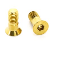 Schaltröllchen-Schraube - Titan Gold - 12,5 mm