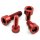 Aluminium - Schrauben - DIN 912 - Made in Germany - Zylinderkopf - Innensechskant - M5 x 30 mm - Rot - 2,1 g