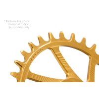 Garbaruk Kettenblatt Direct Mount - SRAM GXP Boost - Narrow Wide - 1-Fach - Rund - 28 Zähne - Gold