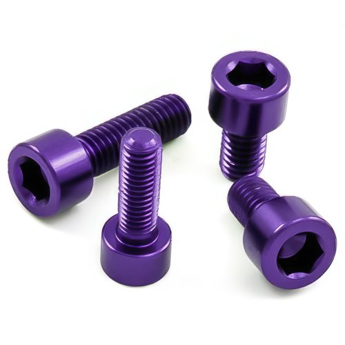 Aluminium - Schrauben - Zylinderkopf DIN 912 - Violett