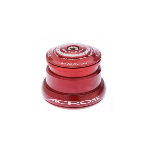 Acros AX-22 Steuersatz – Tapered 1 1/8"–1,5" – ZS44/28,6 | EC49/40 - Rot