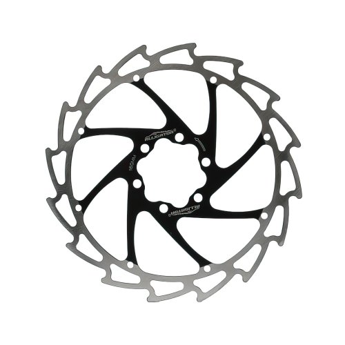 Alligator Bremsscheibe  Windcutter - 160 mm - 6-Loch Aufnahme - Schwarz / Silber - 94 g