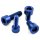 Aluminium - Schrauben - DIN 912 - Made in Germany - Zylinderkopf - Innensechskant - M6 x 10 mm - Blau - 1,4 g