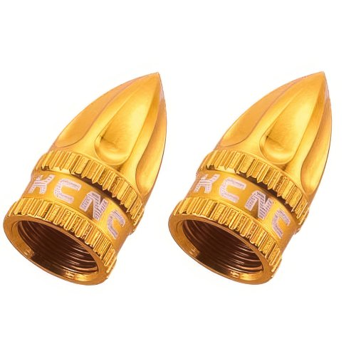 KCNC - Ventilkappen - Autoventil (AV) - Gold - 1 Paar - 2 g