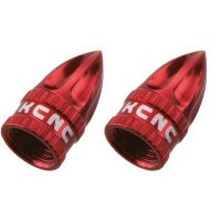KCNC - Ventilkappen - Autoventil (AV) - Rot - 1 Paar - 2 g