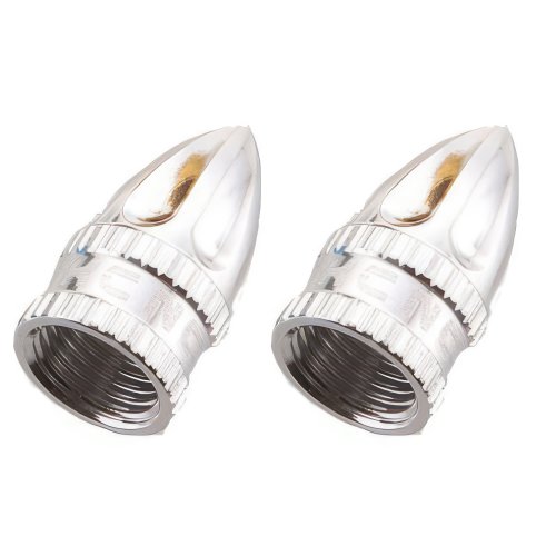 KCNC - Ventilkappen - Autoventil (AV) - Silber - 1 Paar - 2 g