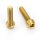 Titan Schraube M4 x 20mm - Innensechskant konischer Kopf - Gold nitriert