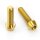 Titan Schraube M6 x 25mm - Innensechskant konischer Kopf - Gold nitriert