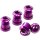 Reverse Kettenblatt-Schraube + Mutter Aluminium - MTB - 4 Stk. - Violett - 9 g