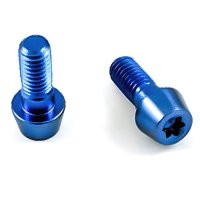 Titan Schraube M6 x 15mm - Torx T25 konischer Kopf - Blau