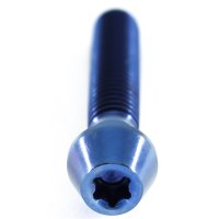 Titan Schraube M6 x 20mm - Torx T25 konischer Kopf - Blau