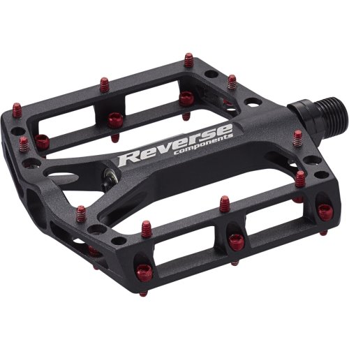 Reverse Black ONE Pedal - Plattform Aluminium - MTB - Rot - 309 g / Paar