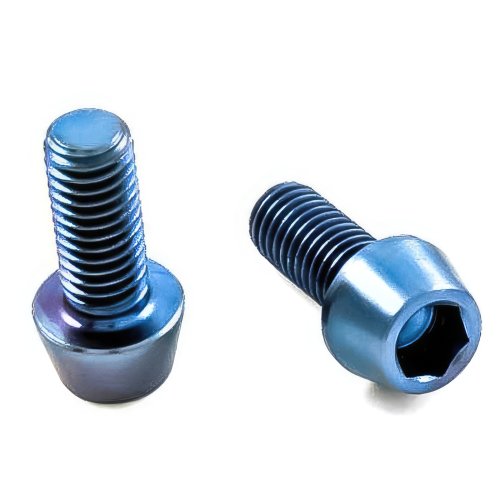 Titan Schraube M4 x 10mm - Innensechskant konischer Kopf - Blau