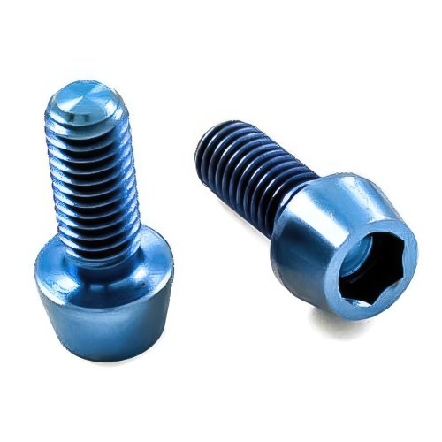 Titan Schraube M6 x 15mm - Innensechskant konischer Kopf - Blau